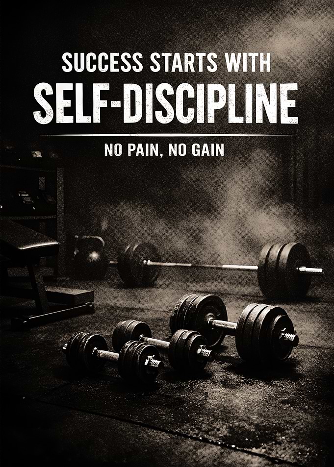 Gym Motivation Poster - SELF DISCIPLINE