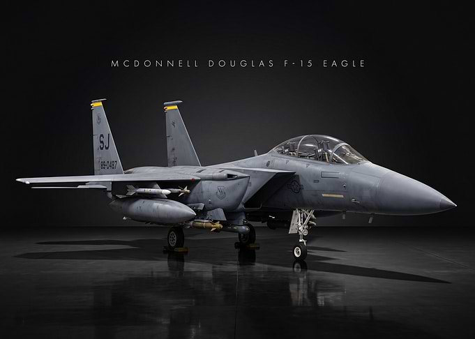 McDonnell Douglas F-15 Eagle Fighter Jet