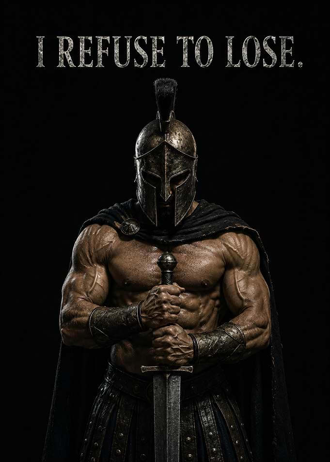Spartan Warrior 'I Refuse to Lose'