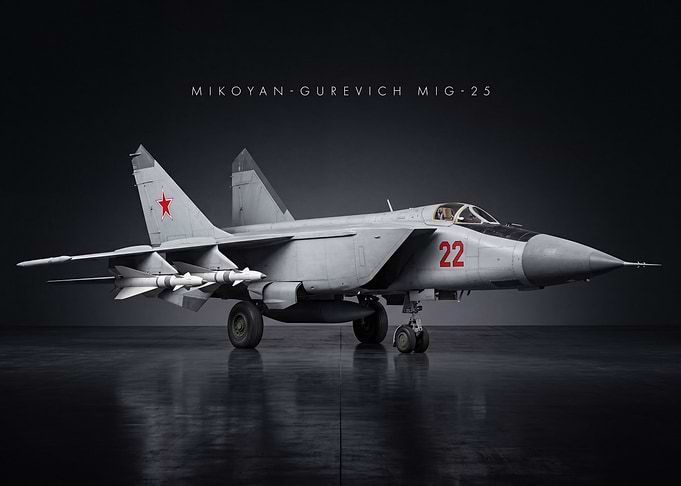 Mikoyan-Gurevich MiG-25 Foxbat Fighter Jet