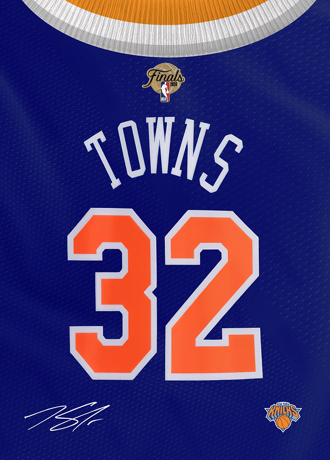 Knicks 2026 NBA Finals Signature Jersey- Karl Anthony Towns