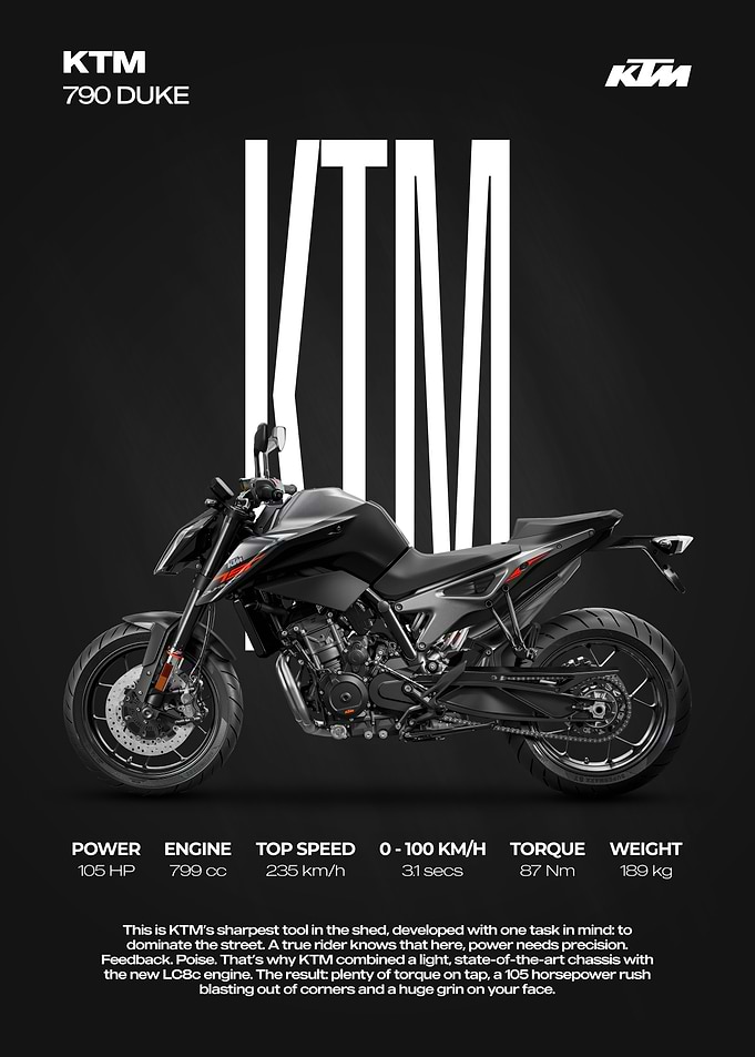 KTM 790 Duke Motorcycle