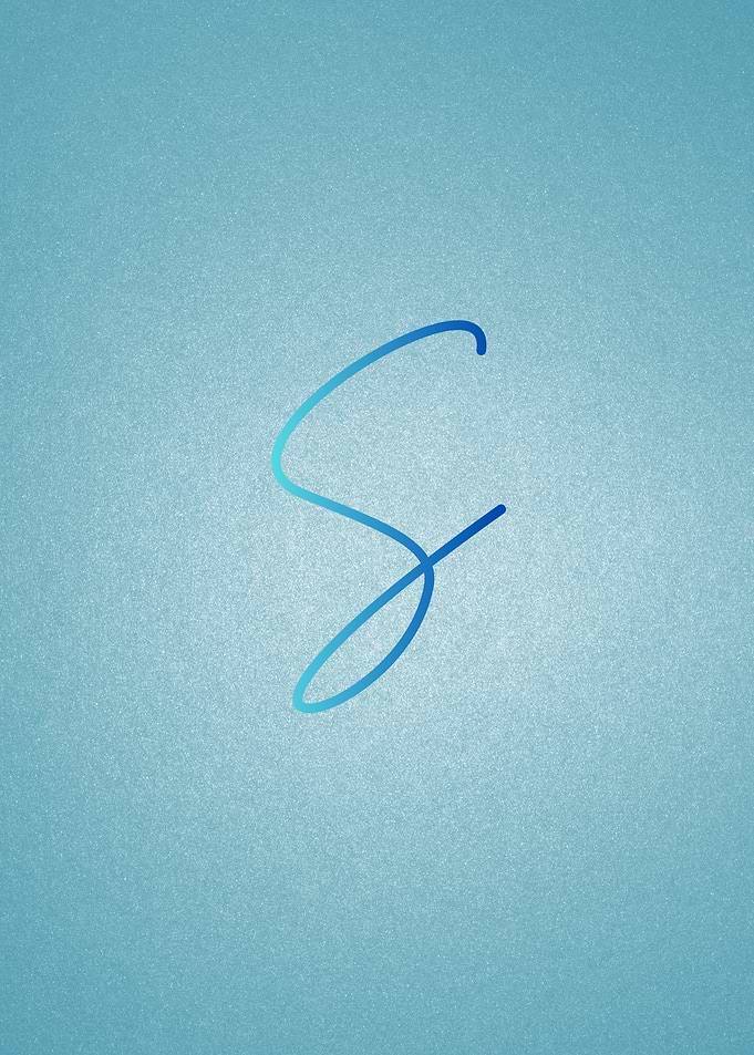 Blue S Letter
