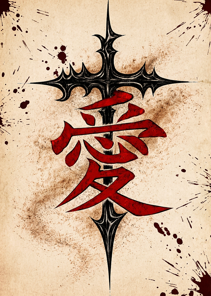 Japanese Kanji Symbol of Love