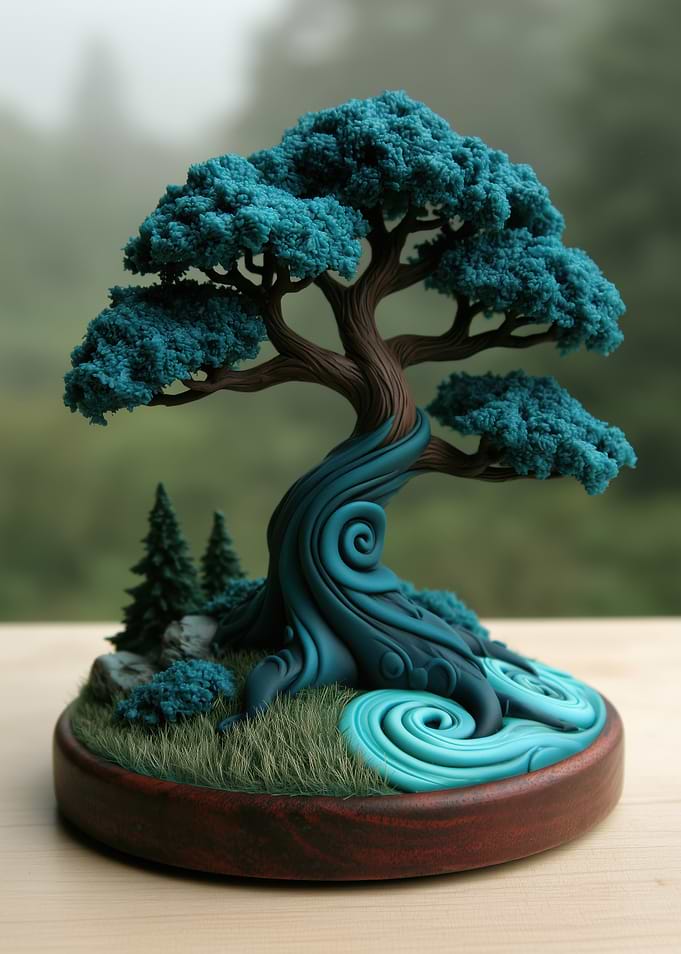Fantasy Bonsai Tree Sculpture