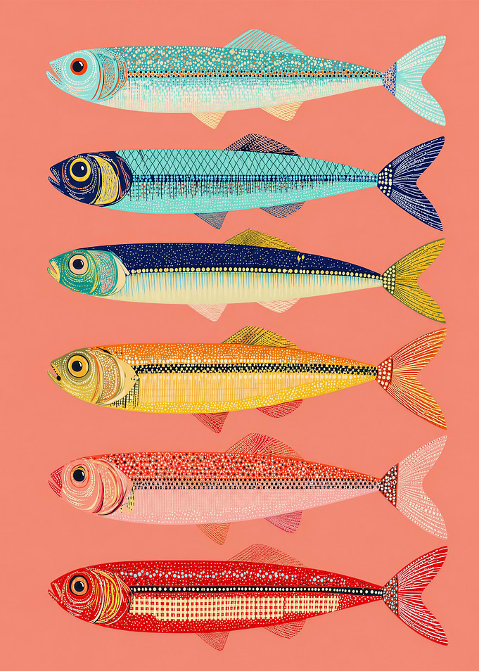Colorful Vintage Fish