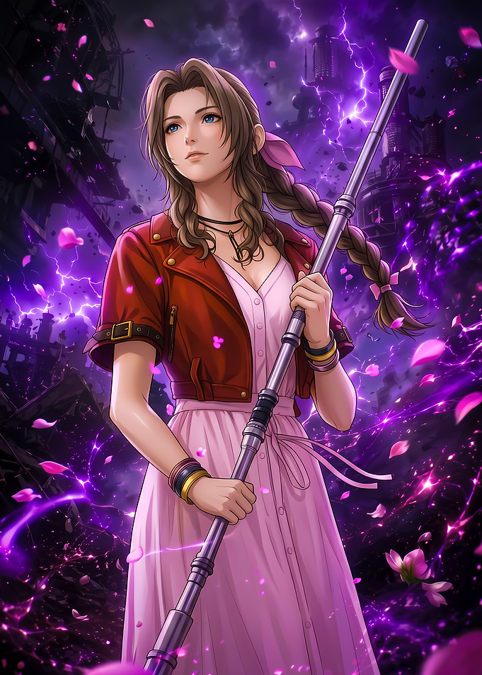 Aerith Gainsborough Final Fantasy VII Fan Art