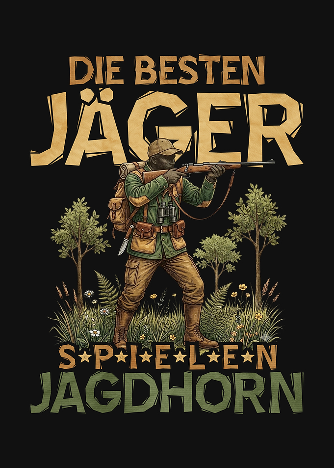 Hunters Playing Jagdhorn