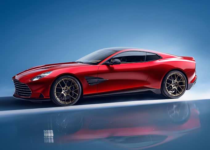 Red Aston Martin Sports Car