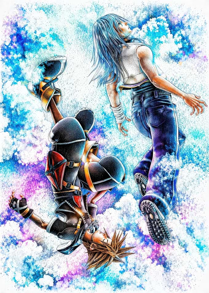 Kingdom Hearts Characters in Sky