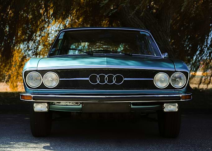 Vintage Audi Car Front View