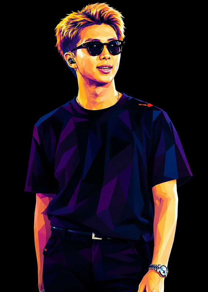 RM of BTS Pop Art Portrait