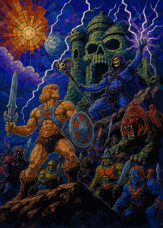 He-Man and Skeletor Battle