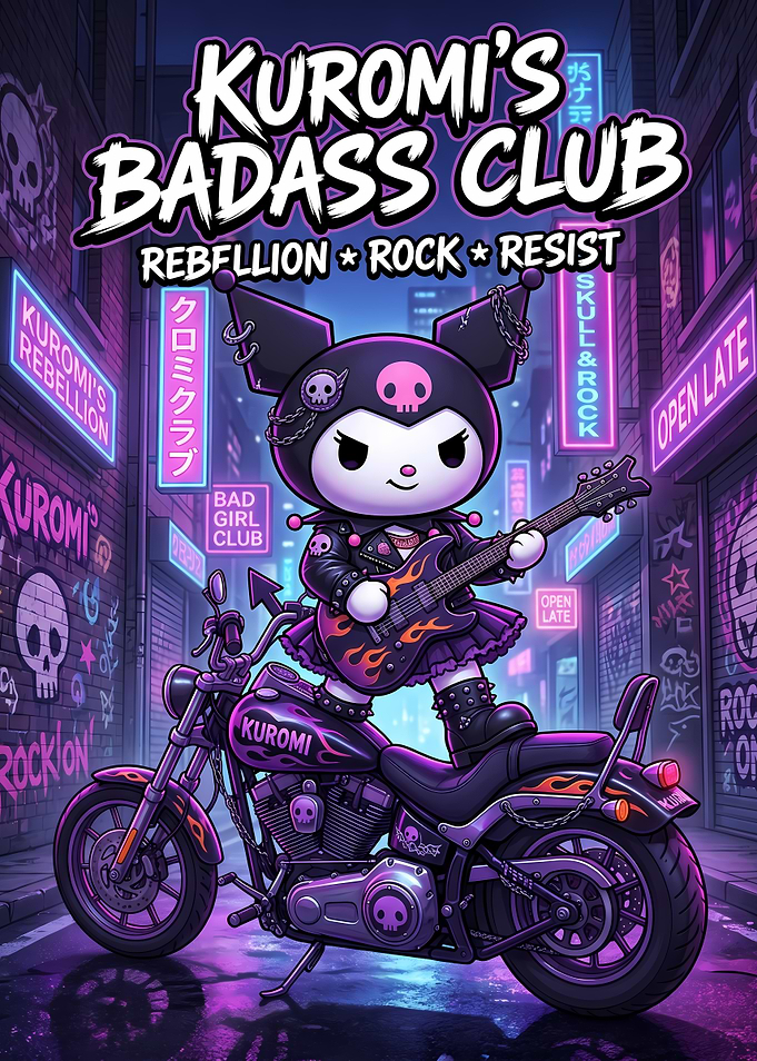 Kuromi's Badass Club Motorcycle