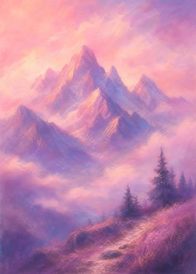 Dreamy Mountain Landscape