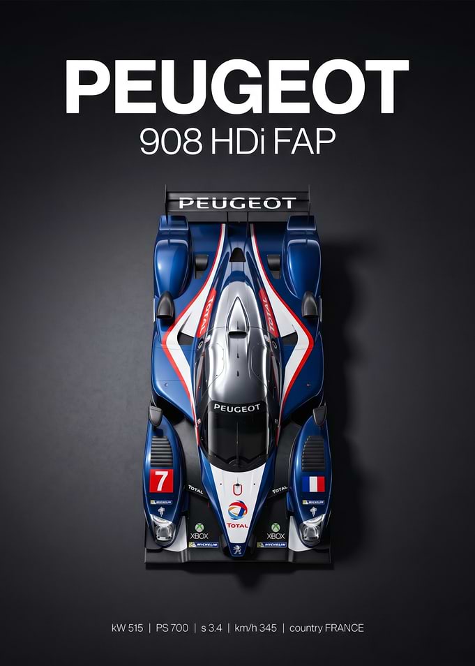Peugeot 908 HDi FAP Race Car