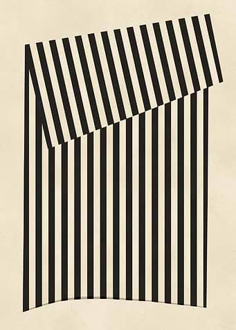 Black and White Striped Fabric