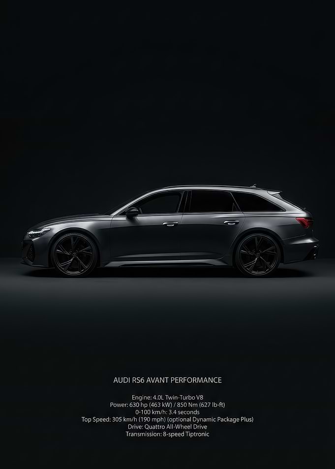 Audi RS6 Avant Performance Side Profile
