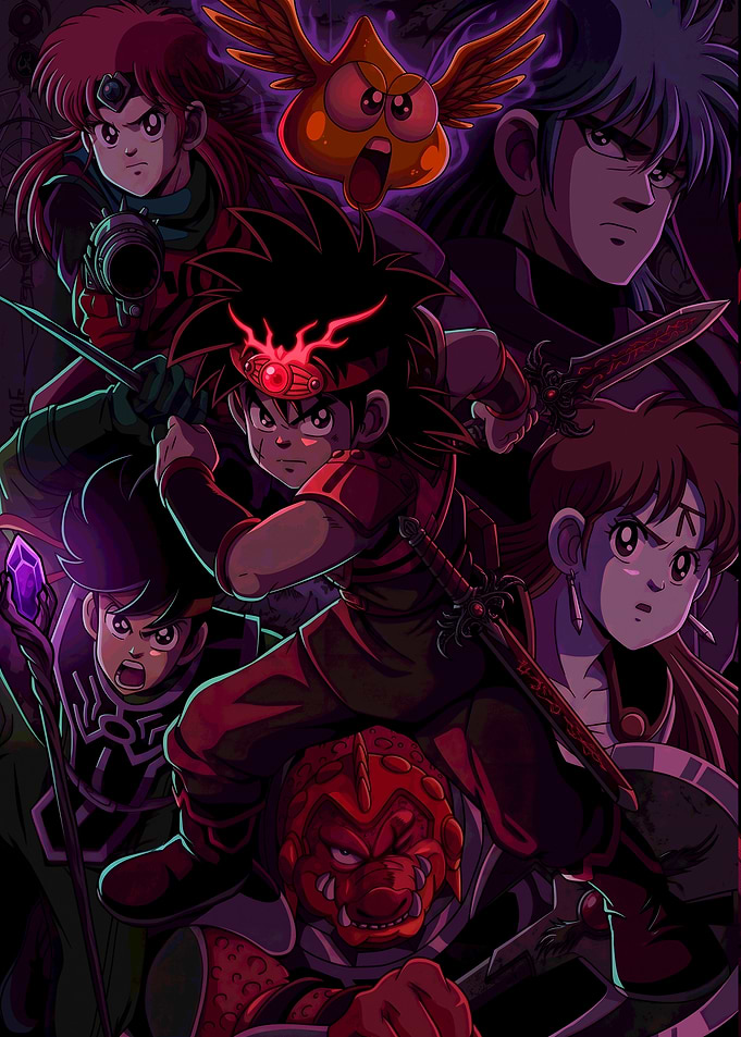 Dragon Quest Characters in Action