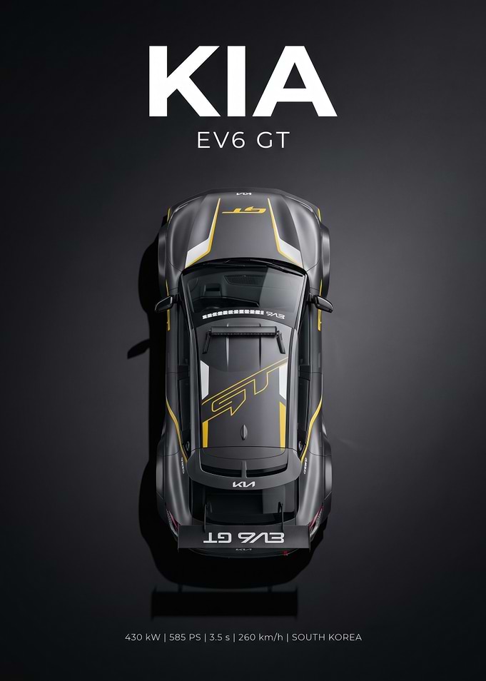 Kia EV6 GT Top View
