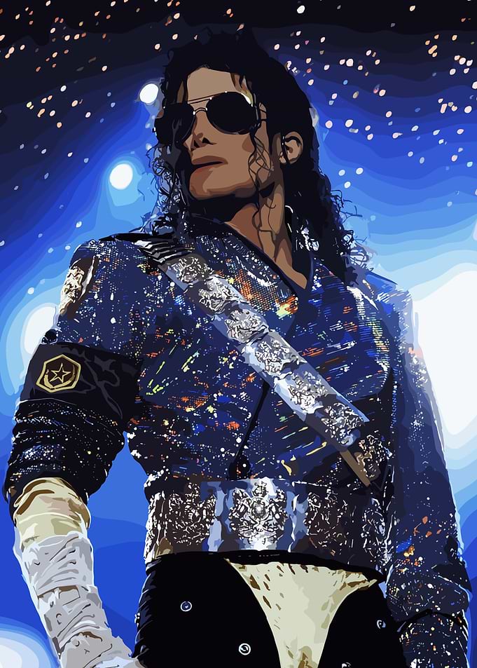 Michael Jackson Performing on Stage