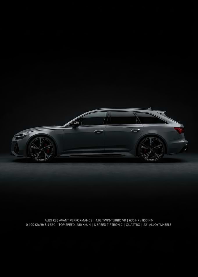 Audi RS6 Avant Performance Side Profile