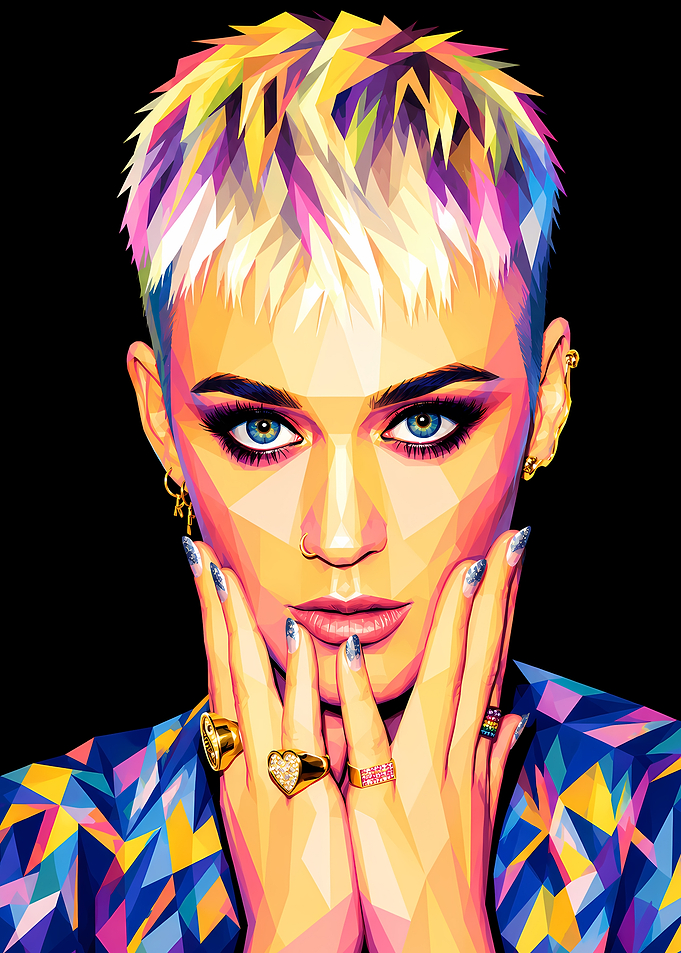 Katy Perry Pop Art Portrait