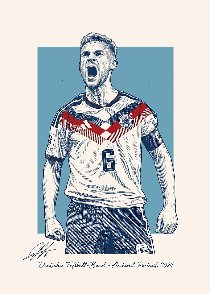 German Footballer Archival Portrait