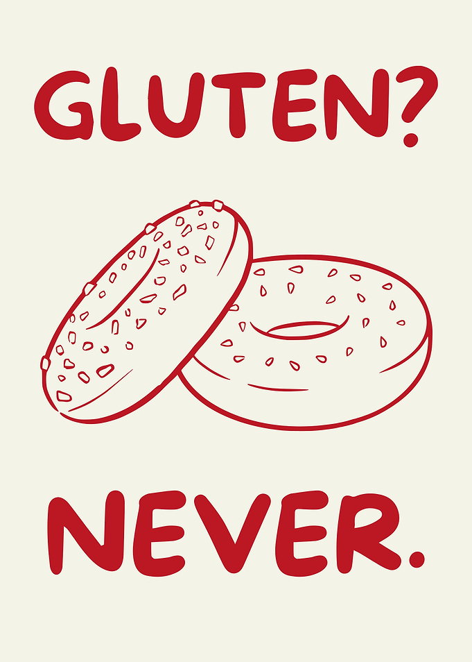 Gluten Free Bagel Art