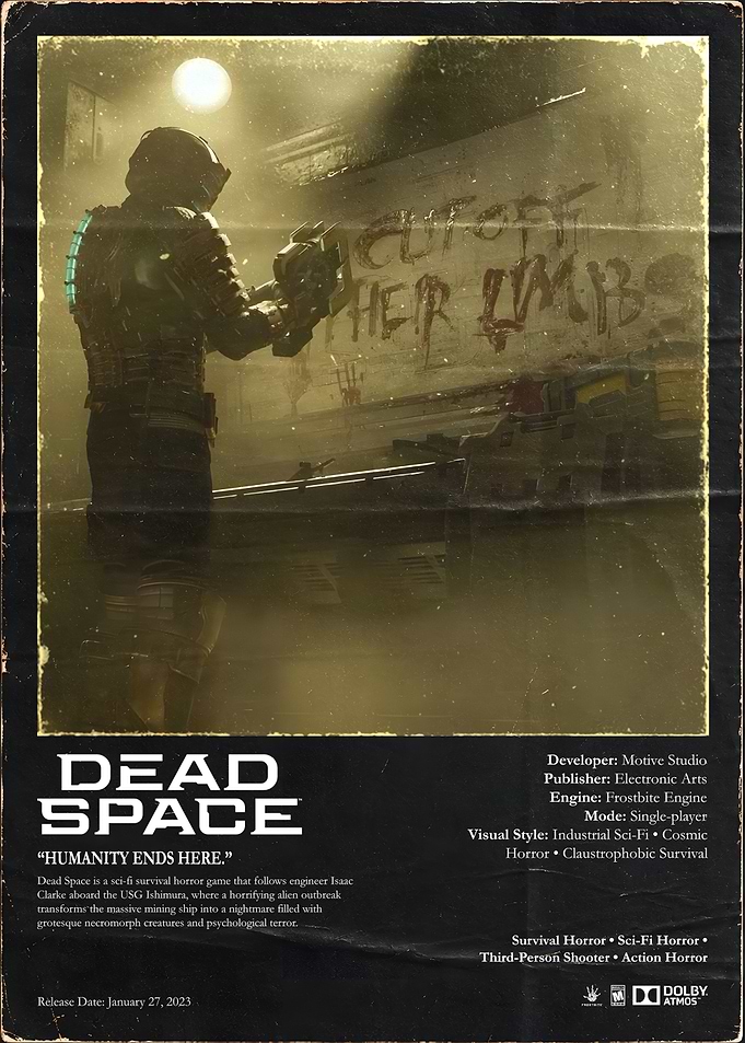 Dead Space Video Game Poster