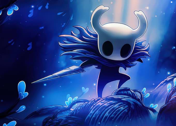 The Knight in a Blue Forest