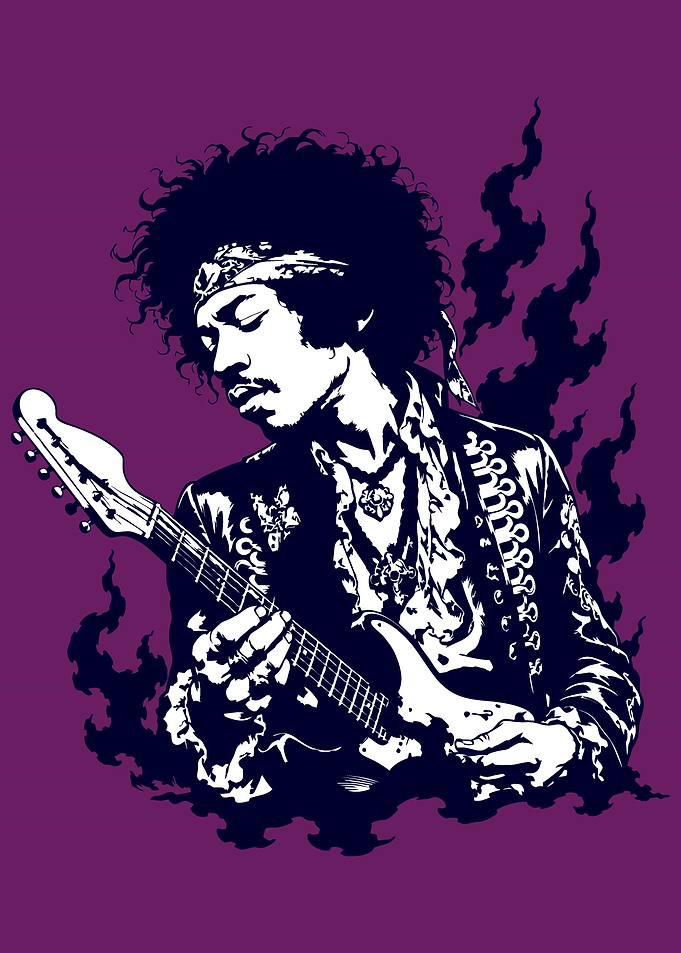 Left Handed Legend Playing Guitar
