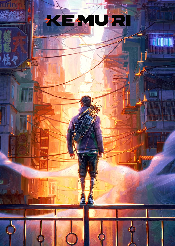 Archer in Cyberpunk City