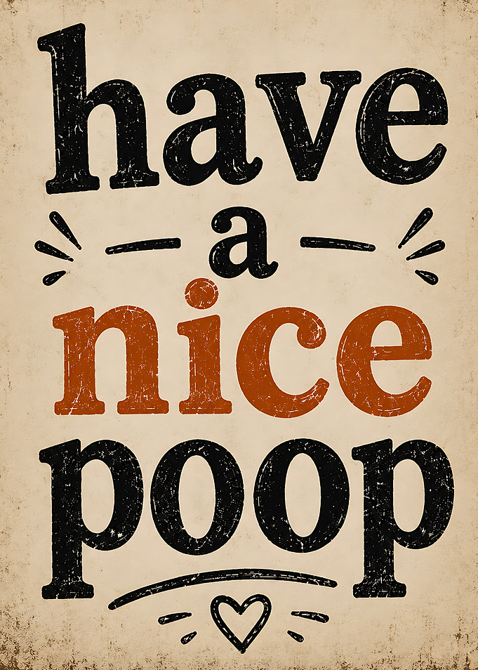 Have a Nice Poop Sign Funny Toilet Humor