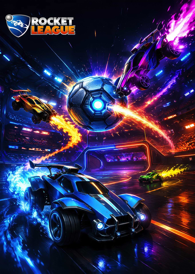 Rocket League Cars in Arena