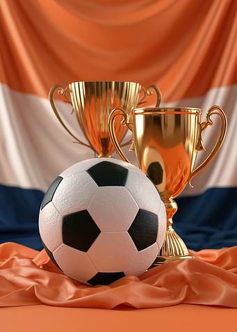 Dutch Soccer Trophies and Ball