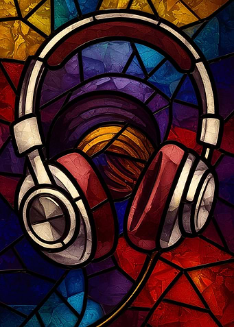 Stained Glass Headphones