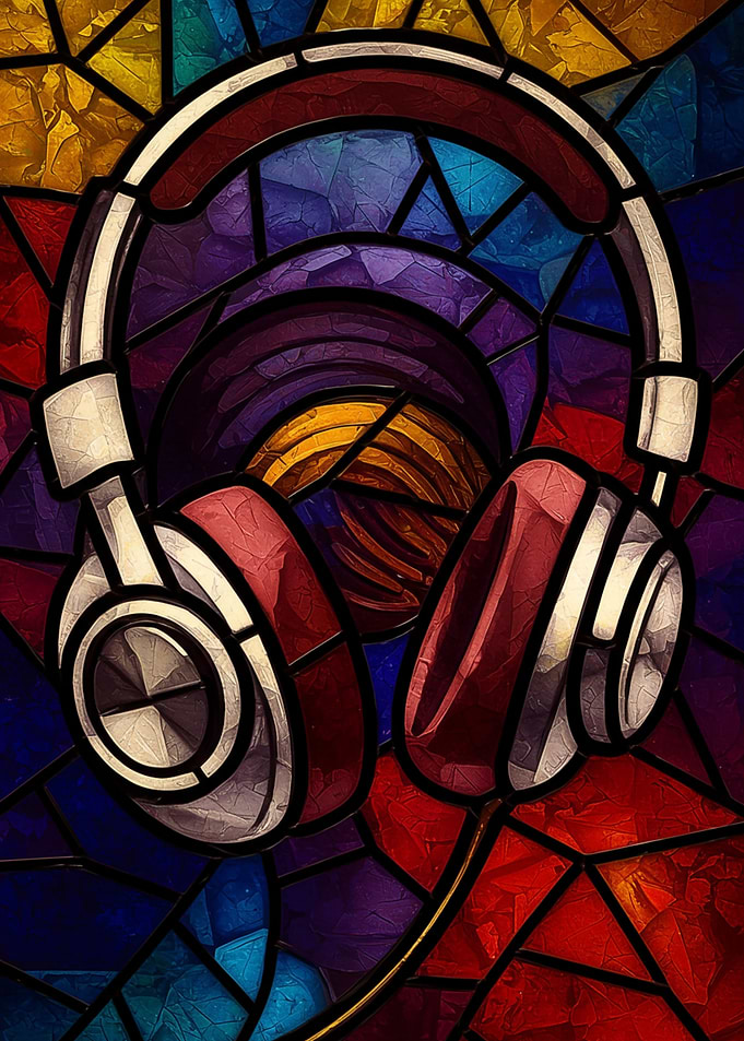 Stained Glass Headphones