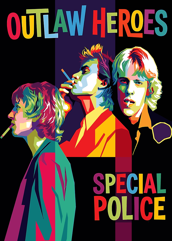 Outlaw Heroes Special Police Pop Art