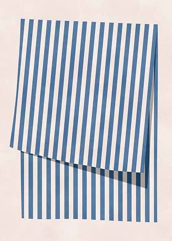 Striped Fabric with Fold