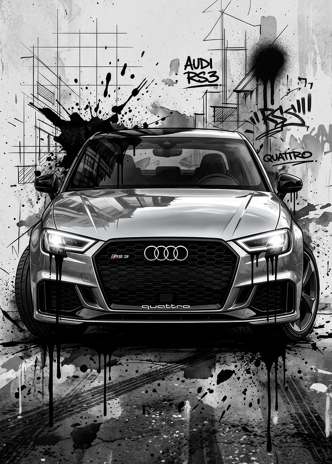 Audi RS3 Graffiti Art