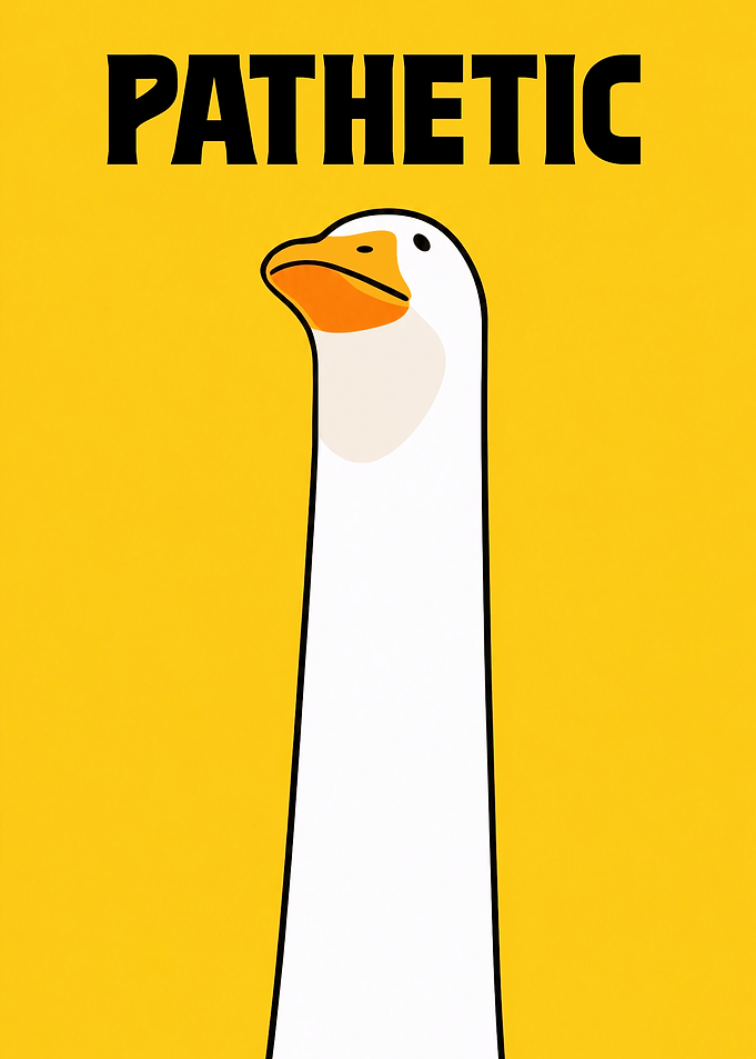 Pathetic Goose Meme