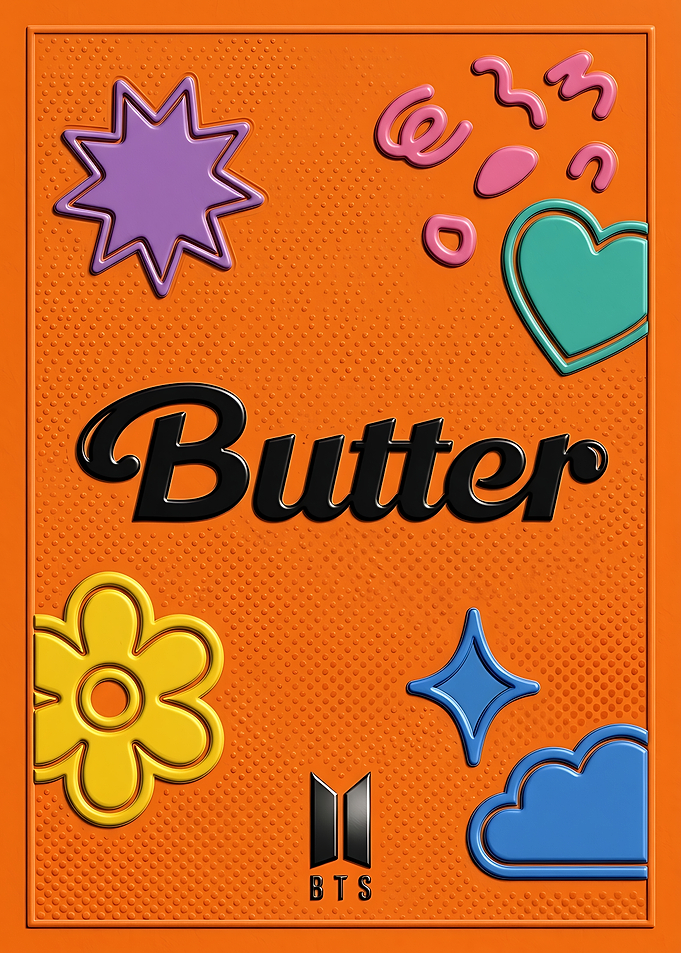 BTS Butter Album Cover - embossed