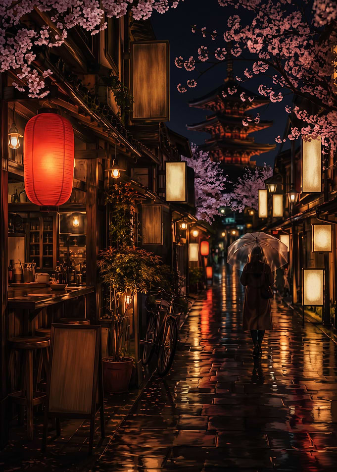 Rainy Night in Kyoto