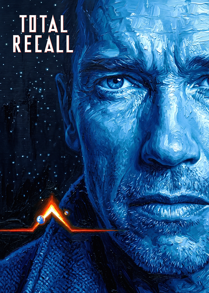 Total Recall Arnold Schwarzenegger Portrait