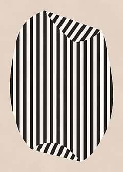Abstract Black and White Stripes