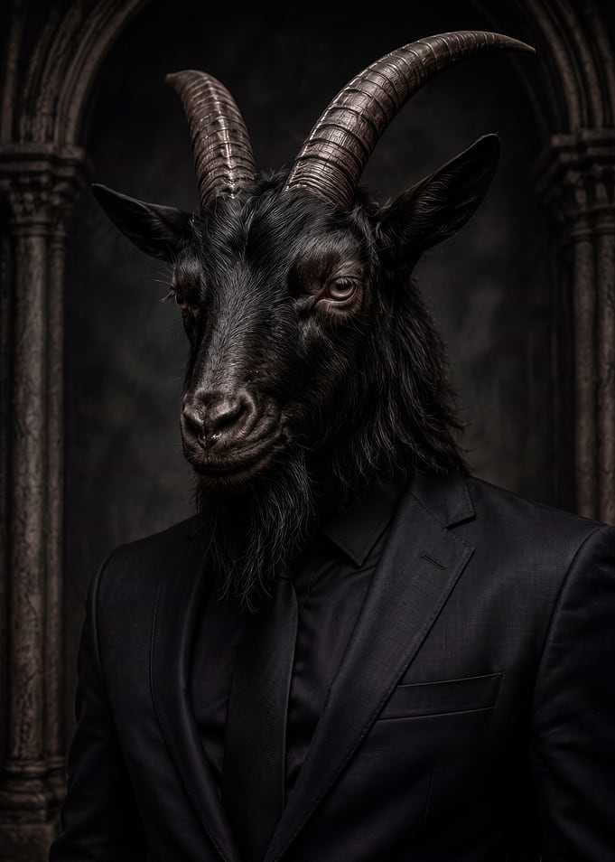 Goat Head Man in Suit