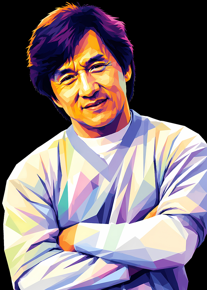 Jackie Chan Pop Art Portrait