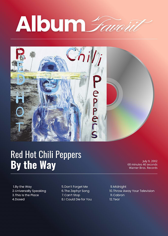 Red Hot Chili Peppers By the Way Album Art