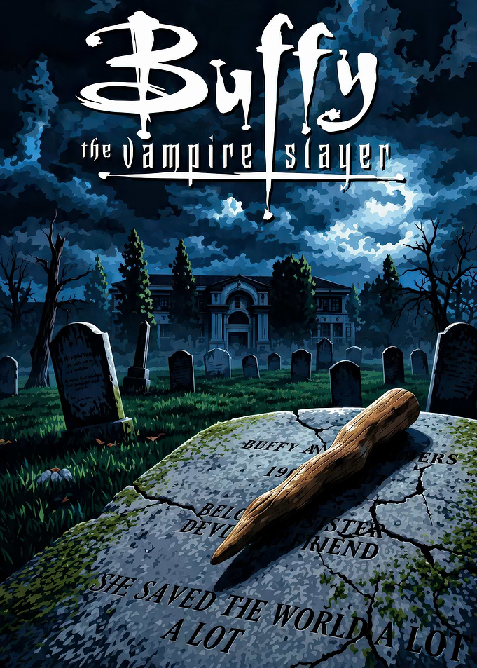 Buffy the Vampire Slayer Cemetery Art